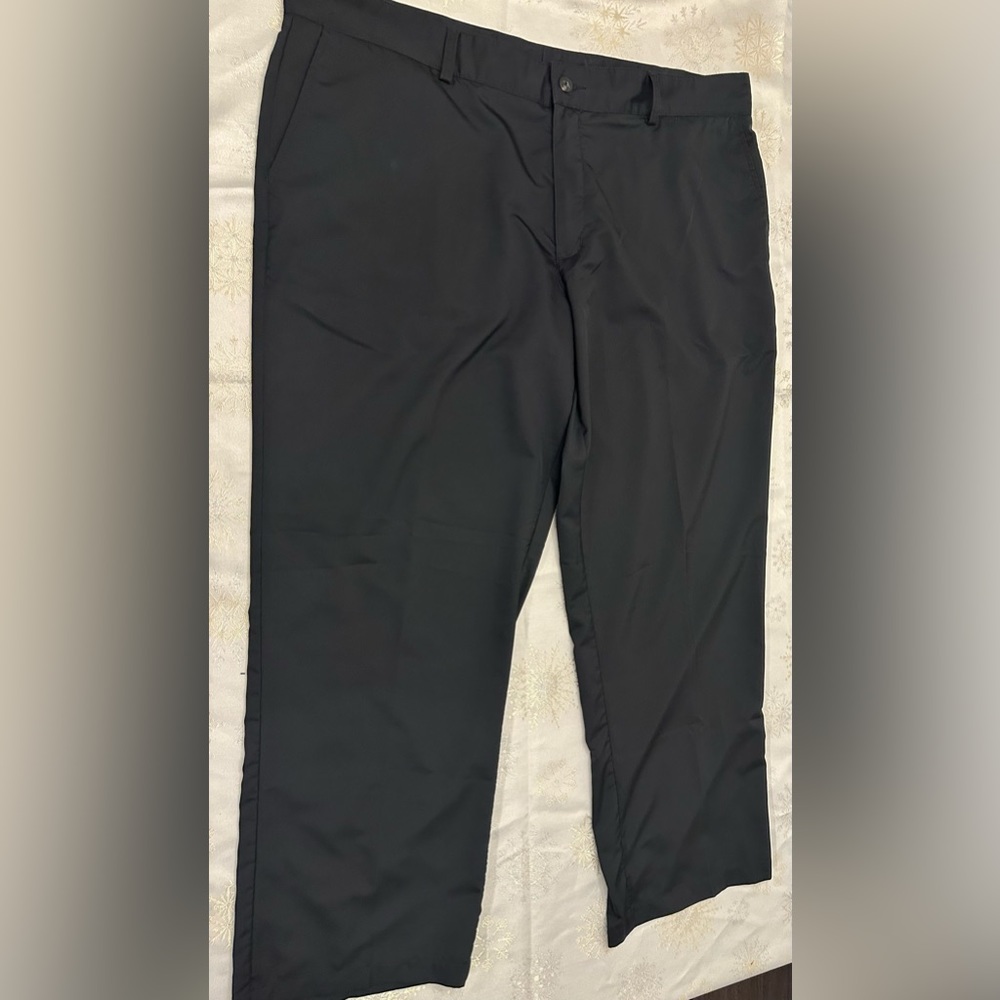Adidas ClimaLite men’s black dress pants. Size 42x32
